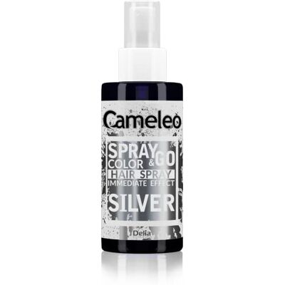 Cameleo Spray & Go Farbspray für die Haare Silber für blondes, platinblondes & graues Haar einfach sprühen & fertig semi-permanent sofortiges Ergebnis Karneval Haarfarbe Spray 150 ml Cameleo Spray & Go Farbspray für die Haare Silber für blondes, platinblondes & graues Haar einfach sprühen & fertig semi-permanent sofortiges Ergebnis Karneval Haarfarbe Spray 150 ml