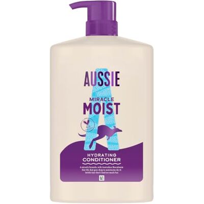 Aussie Miracle Moist Detangling Conditioner 1000ml, reparierend Feuchtigkeitsspendende Formel zur Wiederherstellung bon brüchigem & trockenem Haar, vegan und tierversuchsfrei Aussie Miracle Moist Detangling Conditioner 1000ml, reparierend Feuchtigkeitsspendende Formel zur Wiederherstellung bon brüchigem & trockenem Haar, vegan und tierversuchsfrei