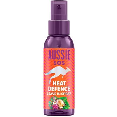 Aussie SOS Heat Defence Leave In Spray 100ml, Entwirrt und Schützt das Haar vor Hitze, Versorgt das Haar 100 Stunden Lang mit Feuchtigkeit, Vegane Formel Aussie SOS Heat Defence Leave In Spray 100ml, Entwirrt und Schützt das Haar vor Hitze, Versorgt das Haar 100 Stunden Lang mit Feuchtigkeit, Vegane Formel