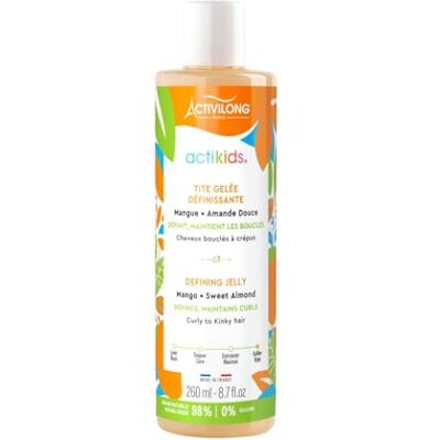 Activilong Actikids definierendes Gelée Tite, lockiges Haar, ab 3 Jahren, Mandel und Mango, 98% natürliche Inhaltsstoffe, vegan, hypoallergener Duft, hergestellt in Frankreich, 260 ml Activilong Actikids definierendes Gelée Tite, lockiges Haar, ab 3 Jahren, Mandel und Mango, 98% natürliche Inhaltsstoffe, vegan, hypoallergener Duft, hergestellt in Frankreich, 260 ml