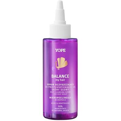 Yope Balance My Hair Kopfhaut Peeling Serum für fettige Kopfhaut, mit Bernstein- & Weinsäure, reguliert Sebum, 98% natürliche Inhaltsstoffe, 115 ml Yope Balance My Hair Kopfhaut Peeling Serum für fettige Kopfhaut, mit Bernstein- & Weinsäure, reguliert Sebum, 98% natürliche Inhaltsstoffe, 115 ml