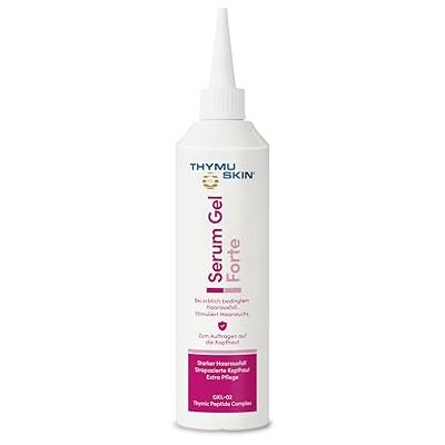 THYMU SKIN GKL THYMUSKIN Forte Serum Gel: Bei Haarausfall infolge Chemotherapie. Stimuliert den Haarwuchs (1 x 200 ml) THYMU SKIN GKL THYMUSKIN Forte Serum Gel: Bei Haarausfall infolge Chemotherapie. Stimuliert den Haarwuchs (1 x 200 ml)