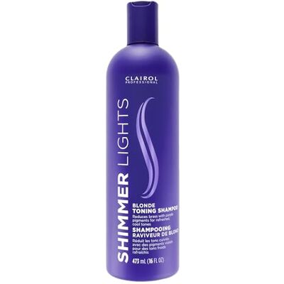 CLAIROL PROFESSIONAL Clairol Shimmer Lights Blonde and Silver Shampoo für Unisex, 16 oz Shampoo CLAIROL PROFESSIONAL Clairol Shimmer Lights Blonde and Silver Shampoo für Unisex, 16 oz Shampoo