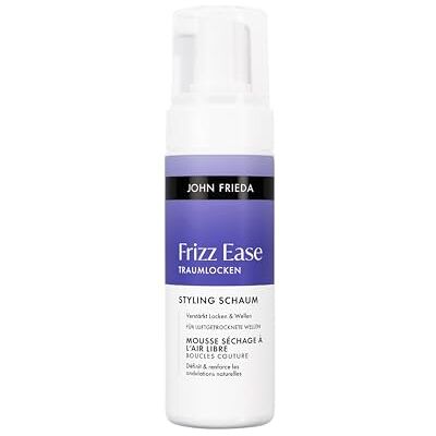 John Frieda Frizz Ease Traumlocken Styling Schaum für luftgetrocknete Wellen – Inhalt: 150 ml – Für gewelltes und gelocktes Haar Geeignet für farbbehandeltes Haar John Frieda Frizz Ease Traumlocken Styling Schaum für luftgetrocknete Wellen – Inhalt: 150 ml – Für gewelltes und gelocktes Haar Geeignet für farbbehandeltes Haar