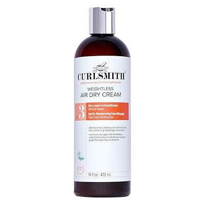 CURLSMITH Weightless Air Dry Cream Veganer Leave-In Spülung für jeden Haartyp, glättet das Haar (473ml) CURLSMITH Weightless Air Dry Cream Veganer Leave-In Spülung für jeden Haartyp, glättet das Haar (473ml)