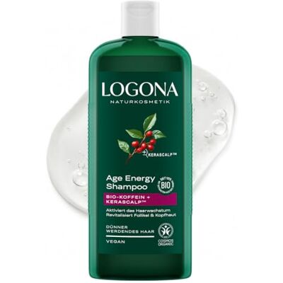 LOGONA Naturkosmetik LOGONA Age Energy Shampoo, 500 ml Koffein Shampoo, vegan, sulfatfrei Mit Bio-Koffein & Kerascalp, stärkt Haarwurzel & Kopfhaut, aktiviert das Haarwachstum, für dünner werdendes Haar LOGONA Naturkosmetik LOGONA Age Energy Shampoo, 500 ml Koffein Shampoo, vegan, sulfatfrei Mit Bio-Koffein & Kerascalp, stärkt Haarwurzel & Kopfhaut, aktiviert das Haarwachstum, für dünner werdendes Haar
