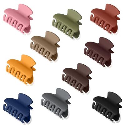 Elalove 10 Stück Haarklammer Klein, Matt Haarklammern Rutschfestes Haarspange, Mini und leichtes Design für Die Tägliche Frisur Dünnes Dickes Haar Frauen und Mädchen, Mehrere Farben Elalove 10 Stück Haarklammer Klein, Matt Haarklammern Rutschfestes Haarspange, Mini und leichtes Design für Die Tägliche Frisur Dünnes Dickes Haar Frauen und Mädchen, Mehrere Farben