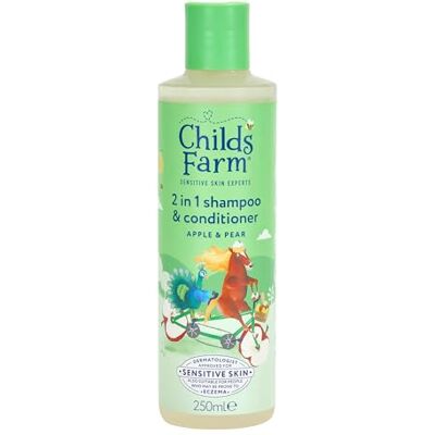 Childs Farm 2-in-1 Haarshampoo und Conditioner, sanft, tränenfrei, Apfel- und Birnenduft, Kinder, Babys, 250ml Childs Farm 2-in-1 Haarshampoo und Conditioner, sanft, tränenfrei, Apfel- und Birnenduft, Kinder, Babys, 250ml