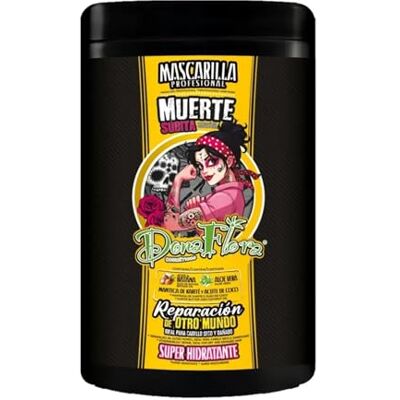 Dona Flora – Muerte Súbita Haarmaske 1000ml – Intensivkur für Geschädigtes Haar – Repariert, Nährt & Stärkt – Tiefenpflege Ohne Sulfate & Parabene – Für Trockenes & Strapaziertes Haar Dona Flora – Muerte Súbita Haarmaske 1000ml – Intensivkur für Geschädigtes Haar – Repariert, Nährt & Stärkt – Tiefenpflege Ohne Sulfate & Parabene – Für Trockenes & Strapaziertes Haar