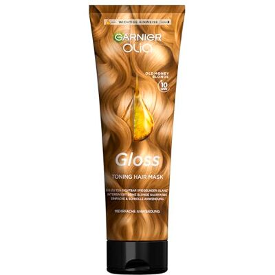 Garnier Olia Gloss, Toning Hair Mask, Repariert bis zu 1 Jahr Haarschäden, bis zu 72h sichtbarer Glanz, intensiviert die Haarfarbe bis zu 6 Haarwäschen, wie eine Haarmaske anwendbar, Old Money Blonde Garnier Olia Gloss, Toning Hair Mask, Repariert bis zu 1 Jahr Haarschäden, bis zu 72h sichtbarer Glanz, intensiviert die Haarfarbe bis zu 6 Haarwäschen, wie eine Haarmaske anwendbar, Old Money Blonde