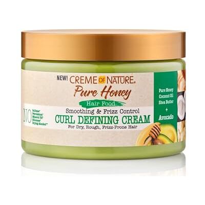 Creme of Nature , Pure Honey Hair Food Avocado, formende Creme mit Avocadoöl und Honig, definiert und pflegt Locken, Behandlung für lockiges und krauses Haar, Leave-in, 326ml Creme of Nature , Pure Honey Hair Food Avocado, formende Creme mit Avocadoöl und Honig, definiert und pflegt Locken, Behandlung für lockiges und krauses Haar, Leave-in, 326ml