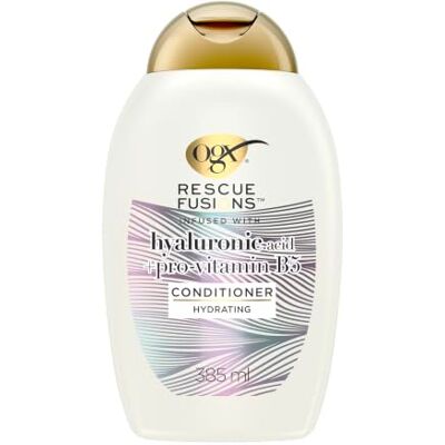 OGX Rescue Fusions Hydrating sulfatfreier Conditioner 385 ml Mit Pro-Vitamin B5 für intensive Feuchtigkeit und Reparatur von trockenem, geschädigtem Haar OGX Rescue Fusions Hydrating sulfatfreier Conditioner 385 ml Mit Pro-Vitamin B5 für intensive Feuchtigkeit und Reparatur von trockenem, geschädigtem Haar