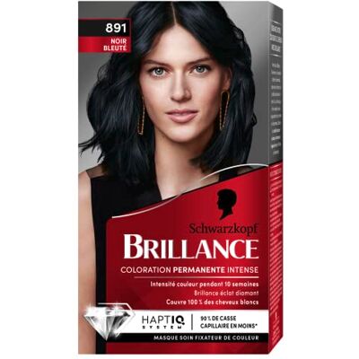 Schwarzkopf Brillance Haarfarbe, 891 Noir Bleuté Schwarzkopf Brillance Haarfarbe, 891 Noir Bleuté