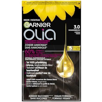Garnier Olia Dunkelbraun 3 Permanente Haarfärbung Ohne Ammoniak Garnier Olia Dunkelbraun 3 Permanente Haarfärbung Ohne Ammoniak