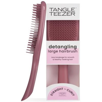 Tangle Teezer Große Ultimate Detangler Haarbürste – Nasses & Trockenes Haar – Entwirrungsbürste für Dickes, Lockiges & Langes Haar – Zweistufige Borsten Reduzieren Haarbruch & Knoten – Rosa Samt Tangle Teezer Große Ultimate Detangler Haarbürste – Nasses & Trockenes Haar – Entwirrungsbürste für Dickes, Lockiges & Langes Haar – Zweistufige Borsten Reduzieren Haarbruch & Knoten – Rosa Samt