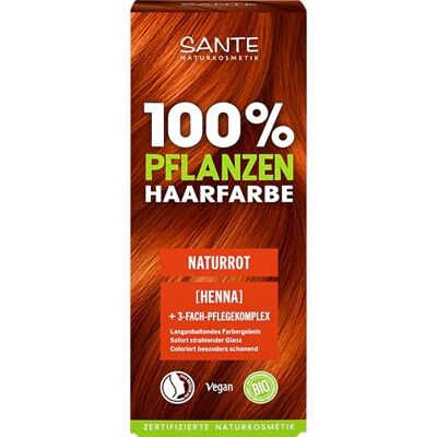 Sante Naturkosmetik Pflanzenhaarfarbe Naturrot 100g natürliche Coloration mit Bio-Henna Haarfarbe ohne Ammoniak & Peroxide vegan & dermatologisch getestet Sante Naturkosmetik Pflanzenhaarfarbe Naturrot 100g natürliche Coloration mit Bio-Henna Haarfarbe ohne Ammoniak & Peroxide vegan & dermatologisch getestet