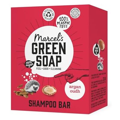 Marcel's Green Soap Shampoo Bar Argan & Oudh Mikroplastikfreie Formel Vegan 90 g Marcel's Green Soap Shampoo Bar Argan & Oudh Mikroplastikfreie Formel Vegan 90 g