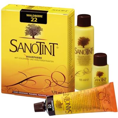 Sanotint Haarfarbe Classic Nr. 22 "Waldbeere" Naturnahe dauerhafte Haarfarbe mit Goldhirse und wertvollen pflanzlichen Extrakten – 100% Grauabdeckung – vegan 125 ml Sanotint Haarfarbe Classic Nr. 22 "Waldbeere" Naturnahe dauerhafte Haarfarbe mit Goldhirse und wertvollen pflanzlichen Extrakten – 100% Grauabdeckung – vegan 125 ml
