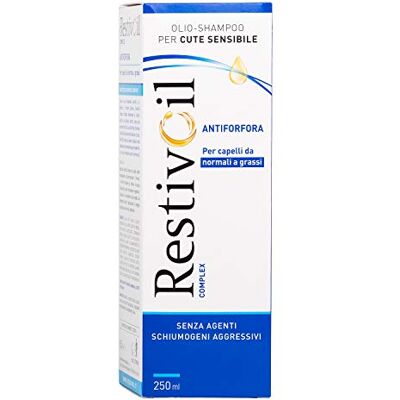 RestivOil Complex Anti-Schuppen Shampoo für Haare, physiologisches Öl mit antiseborrhoischer Wirkung und Anti-Juckreiz, für normales bis fettiges Haar, 250 ml RestivOil Complex Anti-Schuppen Shampoo für Haare, physiologisches Öl mit antiseborrhoischer Wirkung und Anti-Juckreiz, für normales bis fettiges Haar, 250 ml
