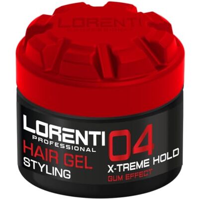 LORENTI TOKYO & SEOUL Barber Styling Gel 04 X-Treme Gum Effect Hold 300ml Haargel für Herren Starker Halt Kein Verkleben Ohne Rückstände Alkoholfrei Wet Look LORENTI TOKYO & SEOUL Barber Styling Gel 04 X-Treme Gum Effect Hold 300ml Haargel für Herren Starker Halt Kein Verkleben Ohne Rückstände Alkoholfrei Wet Look