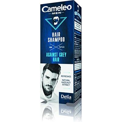 Cameleo für Männer Haarwaschmittel gegen graues Haar Natürlicher Haselnuss-Extrakt Farbschutz erfrischt und reinigt Haar & Kopfhaut 150ml Cameleo für Männer Haarwaschmittel gegen graues Haar Natürlicher Haselnuss-Extrakt Farbschutz erfrischt und reinigt Haar & Kopfhaut 150ml