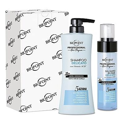 BIOPOINT Professional Hair Program Sanftes Set für häufiges Waschen, enthält Shampoo 400 ml + Instant-Bi-Phasen-Conditioner ohne Ausspülen, 200 ml, hellt und entwirrt das Haar schnell BIOPOINT Professional Hair Program Sanftes Set für häufiges Waschen, enthält Shampoo 400 ml + Instant-Bi-Phasen-Conditioner ohne Ausspülen, 200 ml, hellt und entwirrt das Haar schnell