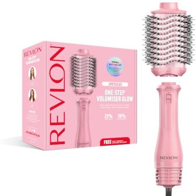 Revlon One Step Volumiser Glow RVDR5375 für alle Haartypen Ovalbürste* für voluminöse Blow‑Dry‑Ergebnisse, Turmalin‑Ionen + Keramikbeschichtung für mehr Glanz* & weniger Haarbruch* Revlon One Step Volumiser Glow RVDR5375 für alle Haartypen Ovalbürste* für voluminöse Blow‑Dry‑Ergebnisse, Turmalin‑Ionen + Keramikbeschichtung für mehr Glanz* & weniger Haarbruch*