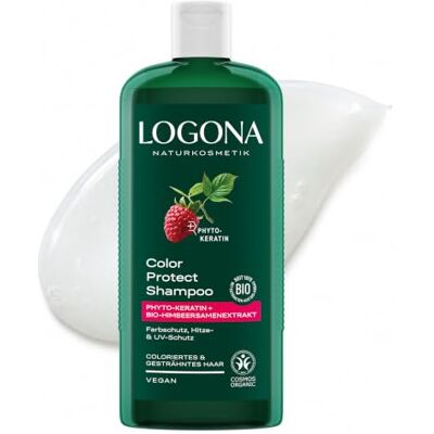LOGONA Naturkosmetik LOGONA Color Protect Shampoo, 250 ml Farbschutz Shampoo, vegan, sulfatfrei Mit Kerazyme Protect & Bio-Himbeersamenextrakt, für coloriertes Haar, 3-Fach Schutz vor Farbverlust, UV-Strahlung & Hitze LOGONA Naturkosmetik LOGONA Color Protect Shampoo, 250 ml Farbschutz Shampoo, vegan, sulfatfrei Mit Kerazyme Protect & Bio-Himbeersamenextrakt, für coloriertes Haar, 3-Fach Schutz vor Farbverlust, UV-Strahlung & Hitze