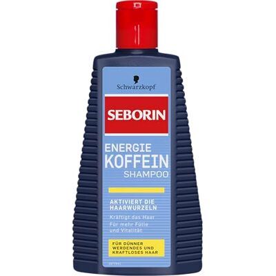 Seborin SCHWARZKOPF Energie Koffein Shampoo (6 x 250 ml), Shampoo mit aktivierendem Koffein-Wirkstoff für neue Energie im Haar, für kraftloses und dünnes Haar Seborin SCHWARZKOPF Energie Koffein Shampoo (6 x 250 ml), Shampoo mit aktivierendem Koffein-Wirkstoff für neue Energie im Haar, für kraftloses und dünnes Haar