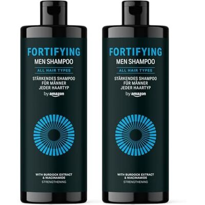 by Amazon Stärkendes Herrenshampoo, 2 x 400 ml by Amazon Stärkendes Herrenshampoo, 2 x 400 ml