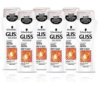 Gliss Shampoo Total Repair Paket mit 6 x 250 ml Gesamt 1500 ml Gliss Shampoo Total Repair Paket mit 6 x 250 ml Gesamt 1500 ml
