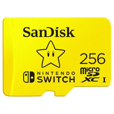 SanDisk microSDXC UHS-I Speicherkarte für Nintendo Switch 256 GB (U3, Class 10, 100 MB/s Übertragung, mehr Platz für Spiele) SanDisk microSDXC UHS-I Speicherkarte für Nintendo Switch 256 GB (U3, Class 10, 100 MB/s Übertragung, mehr Platz für Spiele)