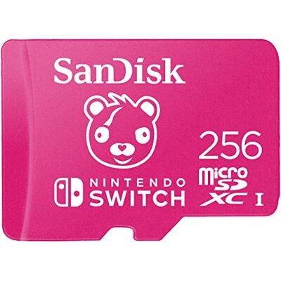 SanDisk microSDXC Karte für Nintendo Switch Fortnite Edition 256 GB (für die Nintendo Switch, Lesen bis zu 100 MB/s, Schreiben bis zu 90 MB/s, 30 Jahre eingeschränkte Garantie) SanDisk microSDXC Karte für Nintendo Switch Fortnite Edition 256 GB (für die Nintendo Switch, Lesen bis zu 100 MB/s, Schreiben bis zu 90 MB/s, 30 Jahre eingeschränkte Garantie)