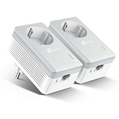 TP-Link Powerline Adapter Set TL-PA4010P KIT(600Mbit/s, mit Steckdose, 100Mbit/s-Ethernet-LAN, Kompatibel mit allen HomePlug AV/AV2 Powerline Adaptern, schnelle Datenübertragung über die Stromleitung) TP-Link Powerline Adapter Set TL-PA4010P KIT(600Mbit/s, mit Steckdose, 100Mbit/s-Ethernet-LAN, Kompatibel mit allen HomePlug AV/AV2 Powerline Adaptern, schnelle Datenübertragung über die Stromleitung)
