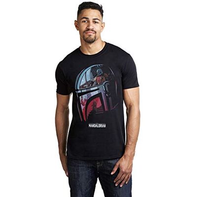 Star Wars Herren Mandalorian-Helmet T-Shirt Star Wars Herren Mandalorian-Helmet T-Shirt