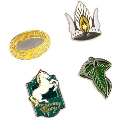 Grupo Erik Der Herr der Ringe Broche Anstecker Pin Merch Broschen für Kleidung Set 4 Buttons Ring Krone von Gondor Schild von Bree Blatt von Lorien Accessoires Fanartikel Grupo Erik Der Herr der Ringe Broche Anstecker Pin Merch Broschen für Kleidung Set 4 Buttons Ring Krone von Gondor Schild von Bree Blatt von Lorien Accessoires Fanartikel
