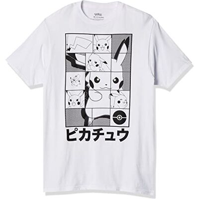 Pokémon Pokemon Herren Pikachu Japanese Puzzle Power T-Shirt T-Shirt Pokémon Pokemon Herren Pikachu Japanese Puzzle Power T-Shirt T-Shirt