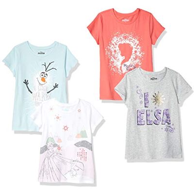 Amazon Essentials Disney Marvel Star Wars Frozen Princess Mädchen Kurzärmelige T-Shirts, Multi-Packs Amazon Essentials Disney Marvel Star Wars Frozen Princess Mädchen Kurzärmelige T-Shirts, Multi-Packs