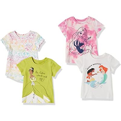 Amazon Essentials Disney Marvel Star Wars Frozen Princess Mädchen Kurzärmelige T-Shirts, Multi-Packs Amazon Essentials Disney Marvel Star Wars Frozen Princess Mädchen Kurzärmelige T-Shirts, Multi-Packs