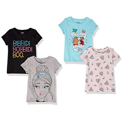 Amazon Essentials Disney Marvel Star Wars Frozen Princess Mädchen Kurzärmelige T-Shirts, 4er-Pack, Prinzessin Cinderella, 8 Jahre Amazon Essentials Disney Marvel Star Wars Frozen Princess Mädchen Kurzärmelige T-Shirts, 4er-Pack, Prinzessin Cinderella, 8 Jahre