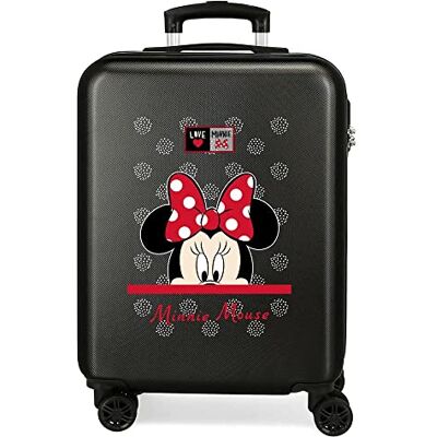 Disney My Pretty Bow Kabinentasche, Schwarz, 38 x 55 x 20 cm, fester ABS-Kombinationsverschluss seitlich, 34 l, 2,66 kg, 4 Doppelrollen, Handgepäck. Disney My Pretty Bow Kabinentasche, Schwarz, 38 x 55 x 20 cm, fester ABS-Kombinationsverschluss seitlich, 34 l, 2,66 kg, 4 Doppelrollen, Handgepäck.
