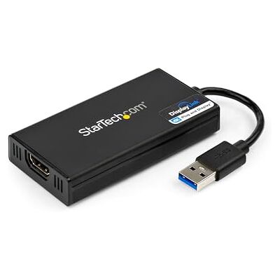 StarTech .com USB 3.0 auf HDMI Adapter 4K 30Hz Ultra HD DisplayLink zertifiziert USB-A auf HDMI Display Adapter Konverter für Monitor Externe Monitor Grafikkarte Mac & Windows (USB32HD4K) StarTech .com USB 3.0 auf HDMI Adapter 4K 30Hz Ultra HD DisplayLink zertifiziert USB-A auf HDMI Display Adapter Konverter für Monitor Externe Monitor Grafikkarte Mac & Windows (USB32HD4K)
