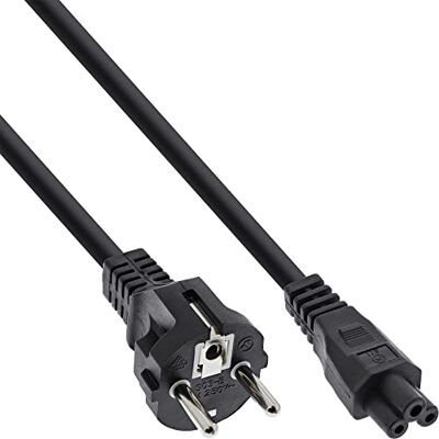 InLine 16656O Netzkabel für Notebook, 3pol Kupplung, schwarz, 0,5m InLine 16656O Netzkabel für Notebook, 3pol Kupplung, schwarz, 0,5m