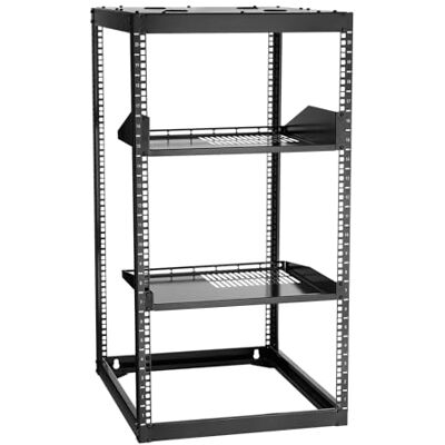 VEVOR 20U Open Frame Netzwerk-Rack, 585 mm Tiefe, Wandmontage oder Stand-Server-Rack, 4-Pfosten-Konstruktion, mit belüfteten Regalen & Montagezubehör, für Netzwerk-IT-Geräte & AV-Ausrüstung VEVOR 20U Open Frame Netzwerk-Rack, 585 mm Tiefe, Wandmontage oder Stand-Server-Rack, 4-Pfosten-Konstruktion, mit belüfteten Regalen & Montagezubehör, für Netzwerk-IT-Geräte & AV-Ausrüstung