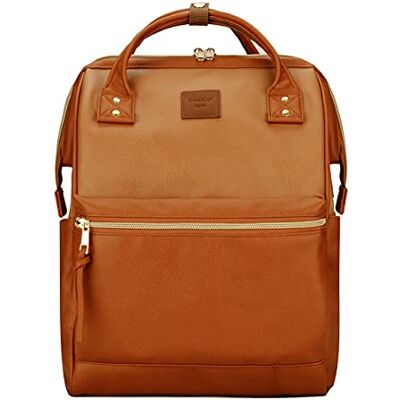 Kah&Kee Damen Rucksack PU-Leder Wasserdicht 14-15 Zoll Elegant Laptop-Tasche für Lehrerinnen & Büro-Arbeit, Vintage Daypack ideal als Handgepäck für Reisen(Buff/Kamel, mittel) Kah&Kee Damen Rucksack PU-Leder Wasserdicht 14-15 Zoll Elegant Laptop-Tasche für Lehrerinnen & Büro-Arbeit, Vintage Daypack ideal als Handgepäck für Reisen(Buff/Kamel, mittel)
