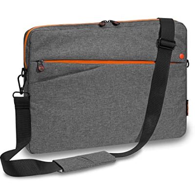 Pedea Laptoptasche *Fashion* Notebook-Tasche bis 13,3 Zoll Laptop Umhängetasche mit Schultergurt Laptophülle grau/orange Notebooktasche für Damen & Herren Pedea Laptoptasche *Fashion* Notebook-Tasche bis 13,3 Zoll Laptop Umhängetasche mit Schultergurt Laptophülle grau/orange Notebooktasche für Damen & Herren