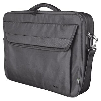 Trust Atlanta Laptop Ökotasche aus Recyceltem Material bis 15,6 Zoll, Nachhaltige Tasche mit Schultergurt und Taschen zur Aufbewahrung, für Reisen, Business, Büro, Schule Schwarz Trust Atlanta Laptop Ökotasche aus Recyceltem Material bis 15,6 Zoll, Nachhaltige Tasche mit Schultergurt und Taschen zur Aufbewahrung, für Reisen, Business, Büro, Schule Schwarz
