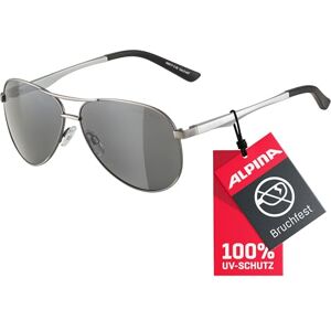 ALPINA A 107 Verspiegelte und Bruchsichere Sonnenbrille Mit 100% UV-Schutz Für Erwachsene, titanium matt, One Size ALPINA A 107 Verspiegelte und Bruchsichere Sonnenbrille Mit 100% UV-Schutz Für Erwachsene, titanium matt, One Size