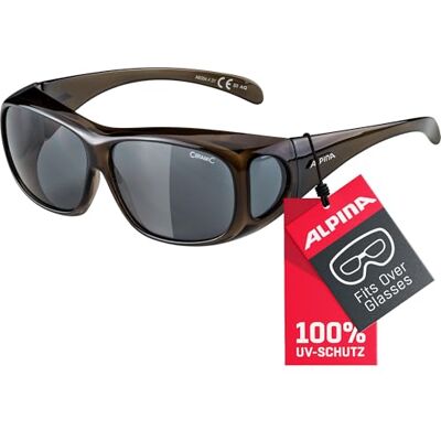 ALPINA Overview Verzerrungsfreie und Bruchsichere Sonnenbrille für Brillenträger, Aufsatz für Brillenträger, 100 Prozent UV-Schutz Für Erwachsene ALPINA Overview Verzerrungsfreie und Bruchsichere Sonnenbrille für Brillenträger, Aufsatz für Brillenträger, 100 Prozent UV-Schutz Für Erwachsene
