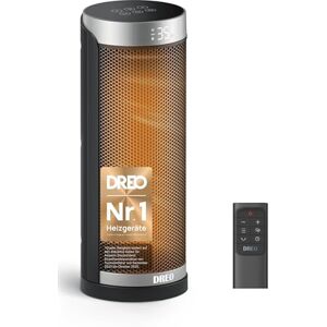 DREO Heizlüfter Energiesparend, PTC Keramik Heizlüfte Leise, 70° Oszillierend Elektroheizung mit Fernbedienung, 12-Std-Timer, 3 Modi 3 Geschwindigkeiten, Überhitzungs-Kippschutz, Solaris Slim H3 DREO Heizlüfter Energiesparend, PTC Keramik Heizlüfte Leise, 70° Oszillierend Elektroheizung mit Fernbedienung, 12-Std-Timer, 3 Modi 3 Geschwindigkeiten, Überhitzungs-Kippschutz, Solaris Slim H3